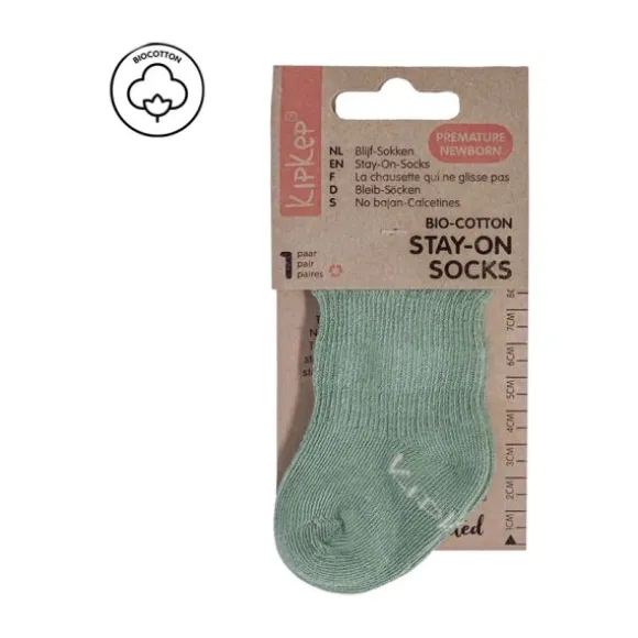 Kipkep Blijf-Sokjes - Prematuur - Pale Green