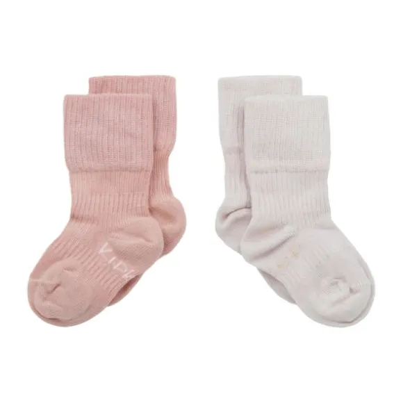 KipKep Blijf-Sokjes Dusty Clay 12-18mnd 2-Pack 12-18 maanden