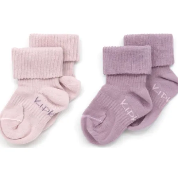 KipKep Blijf-Sokjes Dusty Clay 12-18mnd 2-Pack 12-18 maanden