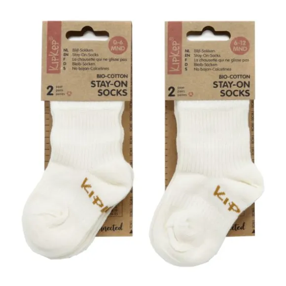 KipKep Blijf-Sokjes Dusty Clay 12-18mnd 2-Pack 12-18 maanden