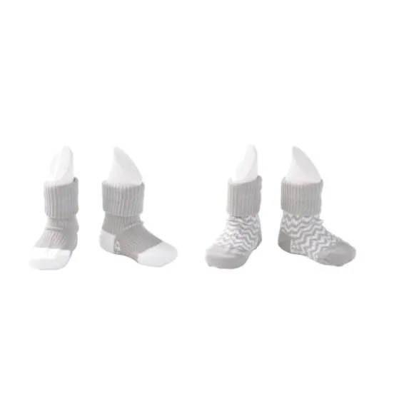 KipKep Blijf-Sokjes Dusty Clay 12-18mnd 2-Pack 12-18 maanden