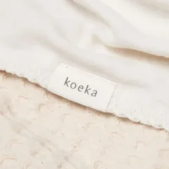 Koeka Ledikantdeken Cotton Fleece Wafel Amsterdam Sand