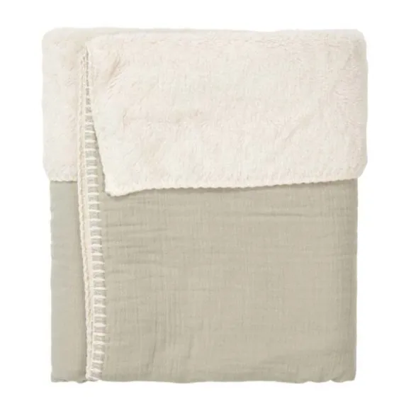 Koeka Ledikantdeken Teddy Faro Sage 100 x 150 cm