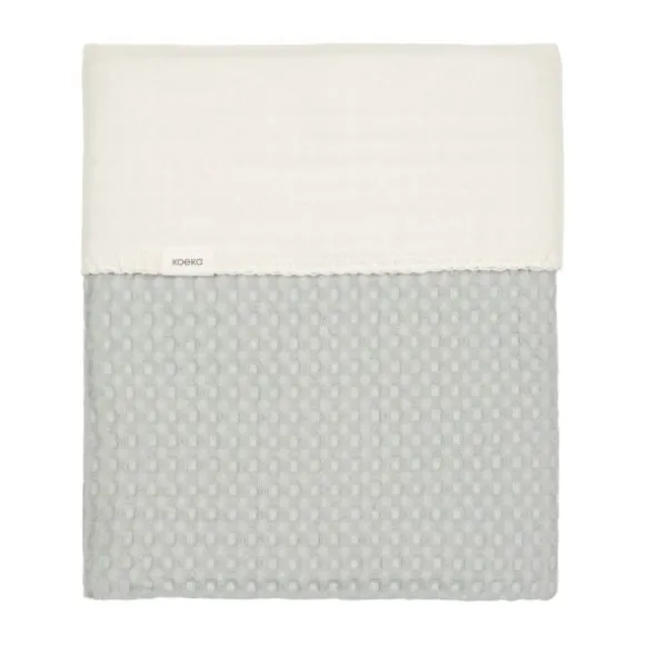 Koeka Wiegdeken Cotton Fleece Wafel Amsterdam Sand