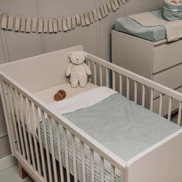 Koeka Wiegdeken Cotton Fleece Wafel Amsterdam Sand