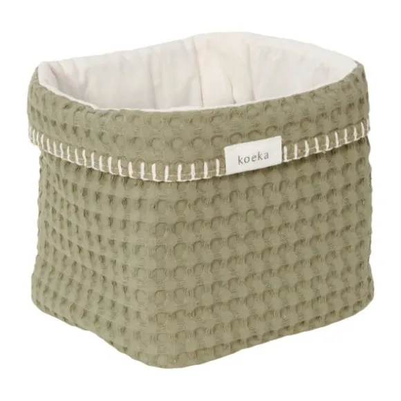 Koeka Wiegdeken Cotton Fleece Wafel Amsterdam Sand