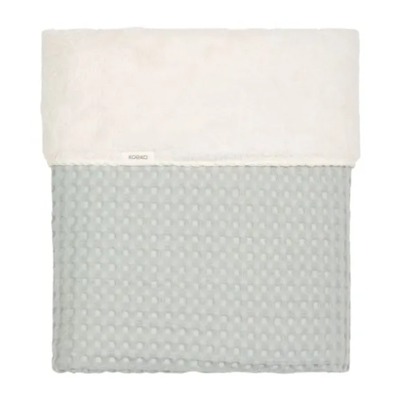 Koeka Wiegdeken Cotton Fleece Wafel Amsterdam Sand