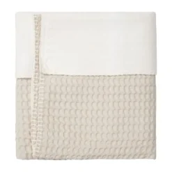 Koeka Wiegdeken Cotton Fleece Wafel Amsterdam Sand