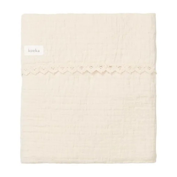 Koeka Wiegdeken Lace Elba Natural 75 x 100 cm