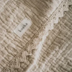 Koeka Wiegdeken Lace Elba Natural 75 x 100 cm
