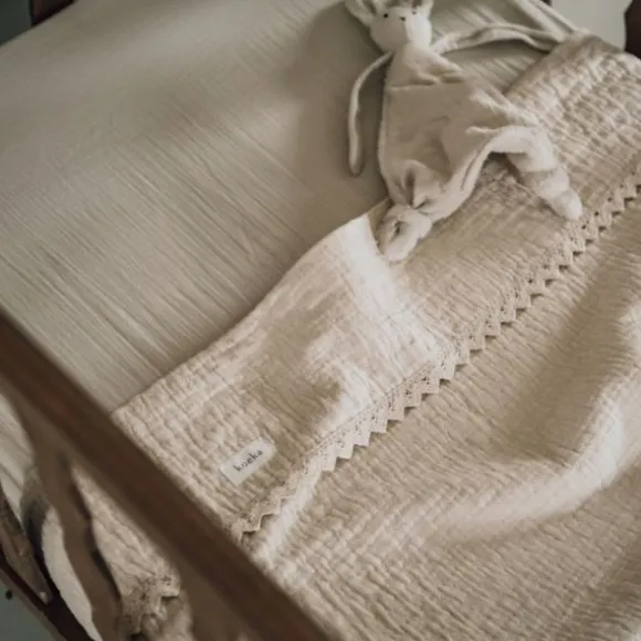 Koeka Wiegdeken Lace Elba Natural 75 x 100 cm