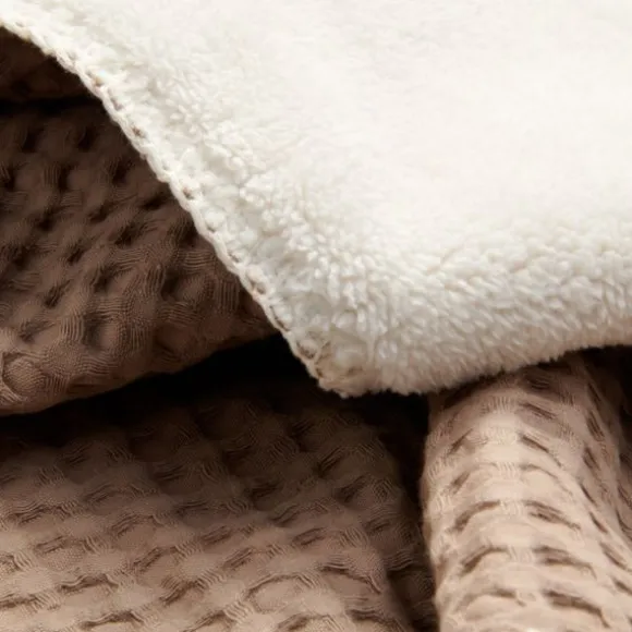 Koeka Wiegdeken Wafel/Teddy Oslo Sand/Pebble