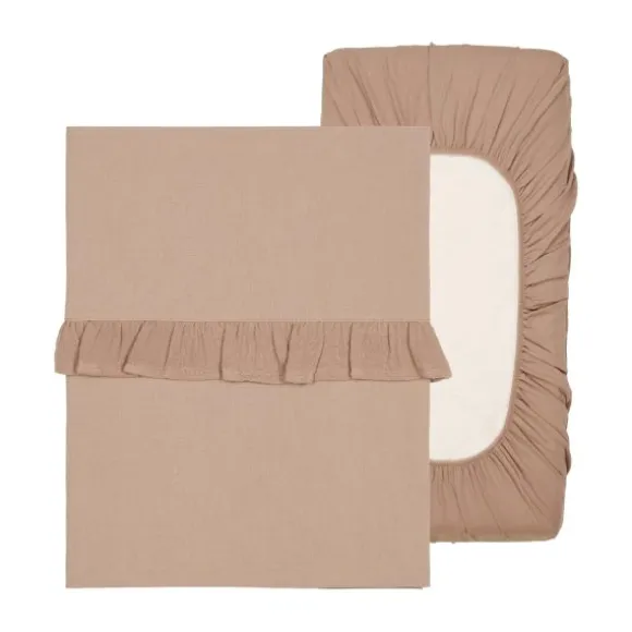 Koeka Wieglaken En Hoeslaken Set Ruffle Faro Sage