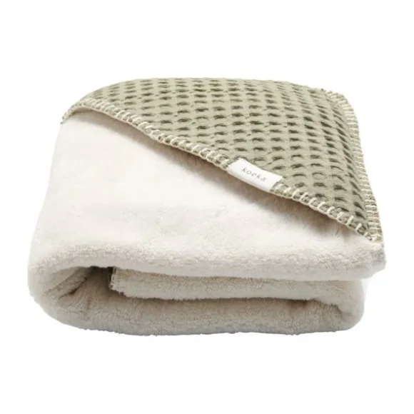 Koeka Wikkeldeken Teddy Waffle Natural
