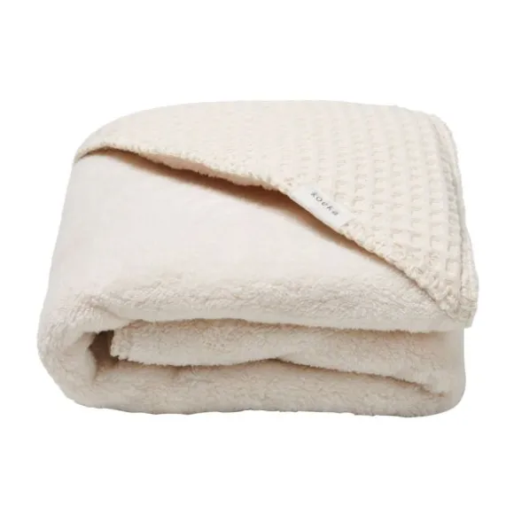 Koeka Wikkeldeken Teddy Waffle Natural