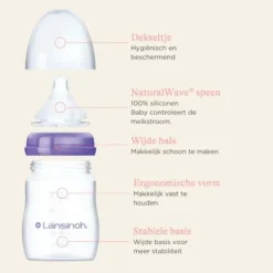 Lansinoh Fles Met Natural Wave Speen 160 ml