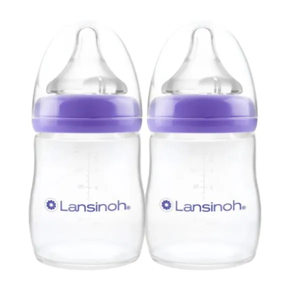 Lansinoh Fles Met Natural Wave Speen 160 ml (2 stuks)