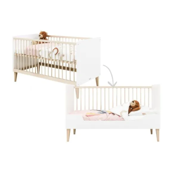 Ledikant 60-120 Indy White/Naturel