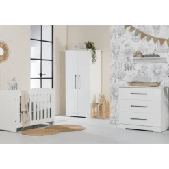 Ledikant 60 x 120 - Commode 3 Laden - Hanglegkast Jewel