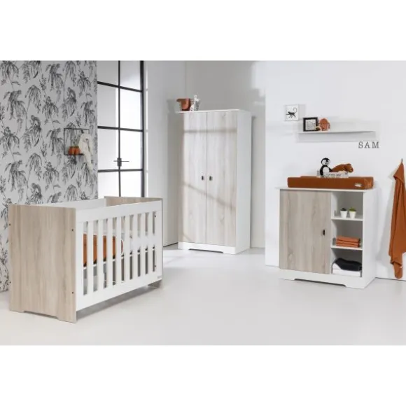 Ledikant 60 x 120 - Commode 3 Laden - Hanglegkast Jewel