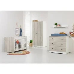 Ledikant 60 x 120 - Commode 3 Laden - Hanglegkast Jewel