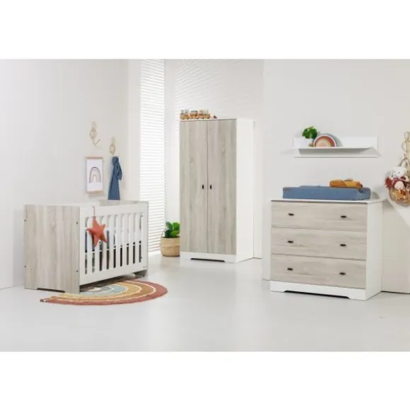 Ledikant 60 x 120 - Commode 3 Laden - Hanglegkast Jewel