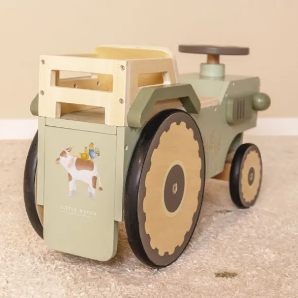 Little Dutch Houten 4-Wieler Tractor Little Farm FSC
