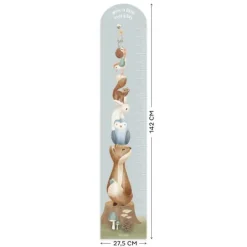 Little Dutch Muursticker Groeimeter Forest Friends 27,5 x 142 cm