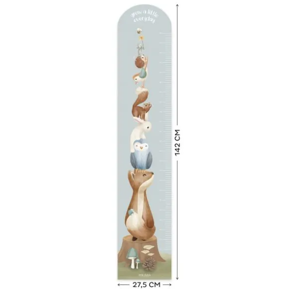 Little Dutch Muursticker Groeimeter Forest Friends 27,5 x 142 cm