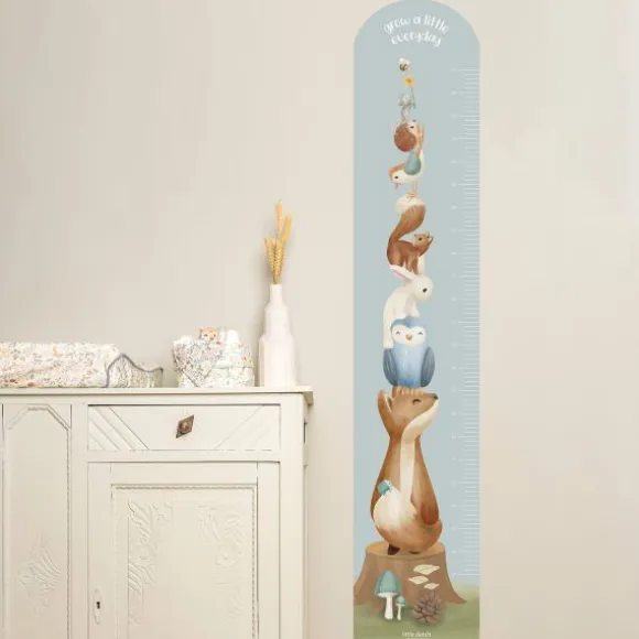 Little Dutch Muursticker Groeimeter Forest Friends 27,5 x 142 cm