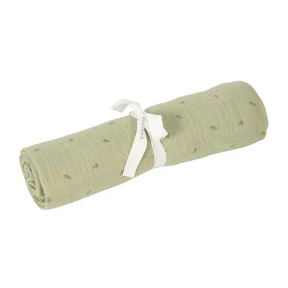 Little Dutch Pure Swaddle Doek XL - Hydrofiel - 120 x 120 cm - Sage
