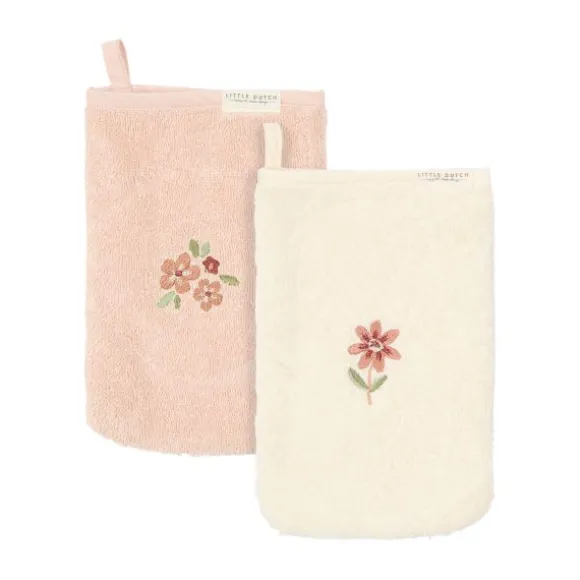 Little Dutch Washandjes Geborduurd Forest Friends (Set van 2)