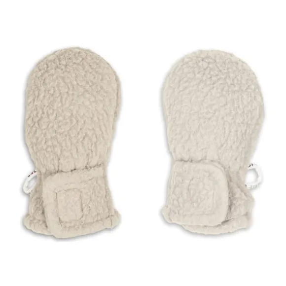 Lodger Mittens Teddy Fleece Beige 0-12M