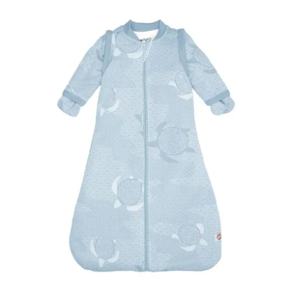 Lodger Slaapzak Hopper Met Afristbare Mouwen - Maat 86/98 - Matcha Blue Fogg