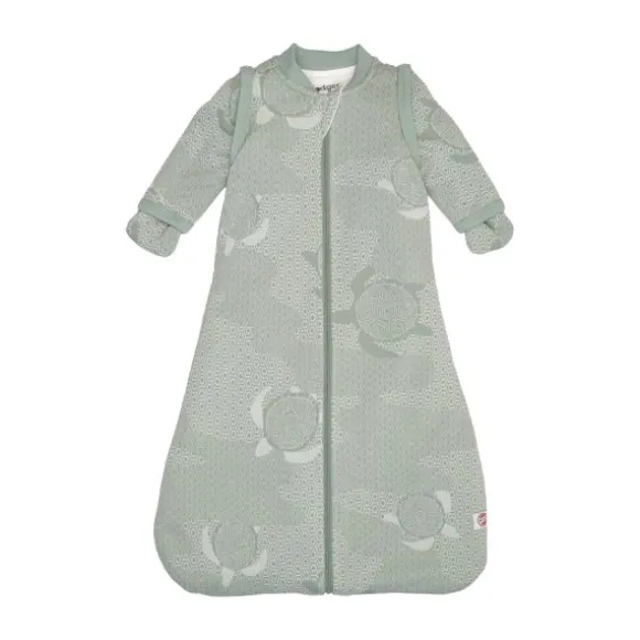 Lodger Slaapzak Hopper Met Afristbare Mouwen - Maat 86/98 - Matcha Blue Fogg
