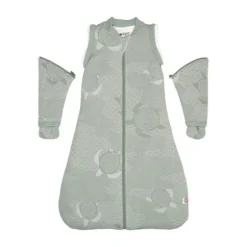 Lodger Slaapzak Hopper Met Afristbare Mouwen - Maat 86/98 - Matcha Blue Fogg