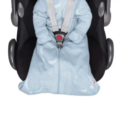 Lodger Slaapzak Hopper Met Afristbare Mouwen - Maat 86/98 - Matcha Blue Fogg