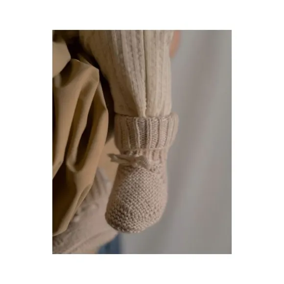 Lodger Slipper Knit Birch 0-6mnd 0-6 maanden