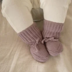 Lodger Slipper Knit Silk 0-6mnd