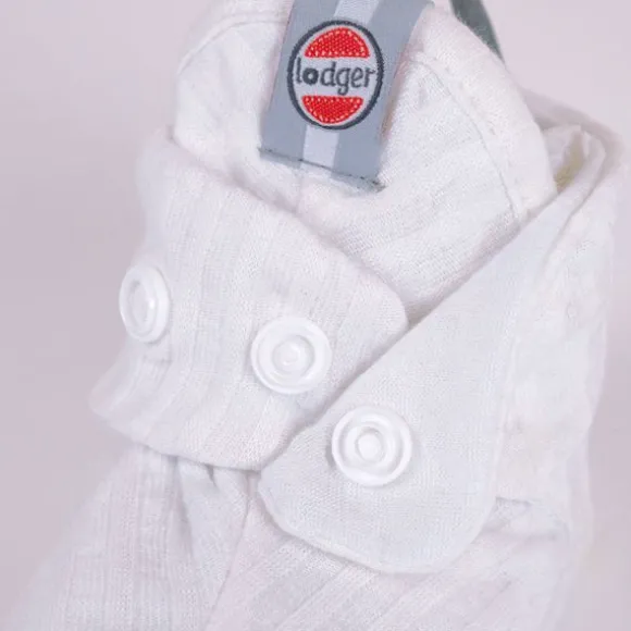 Lodger Slipper Seersucker Cloud Dancer 3-6mnd