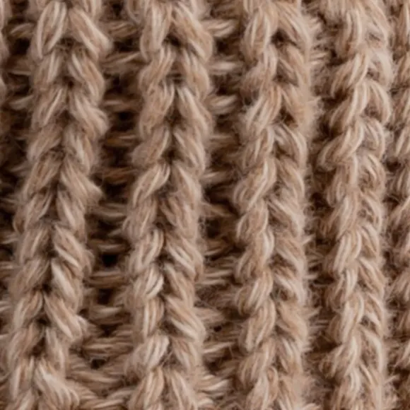Lodger Slofjes Gebreid Met Kabel - 0-6 mnd - Buffalo
