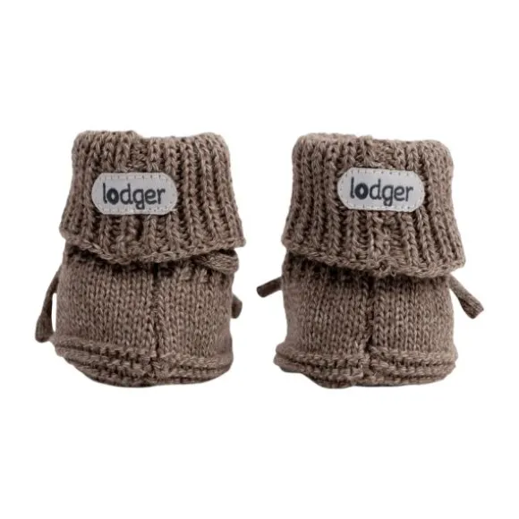 Lodger Slofjes Gebreid Met Kabel - 0-6 mnd - Buffalo