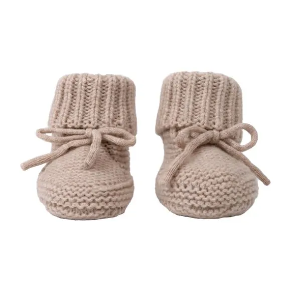 Lodger Slofjes Merino Wool Beige 6-12M