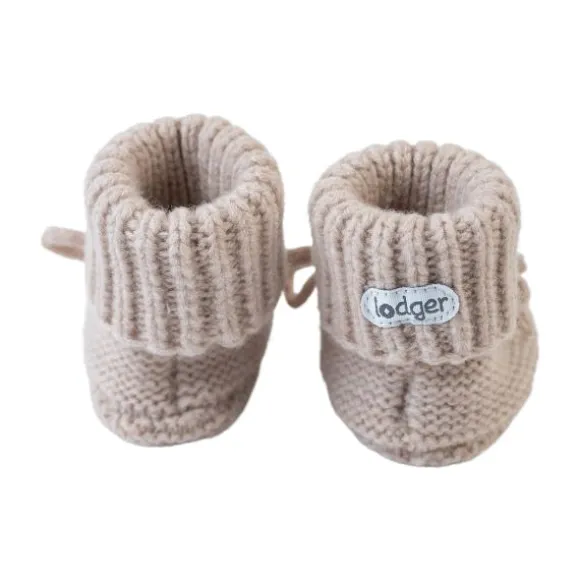 Lodger Slofjes Merino Wool Beige 6-12M