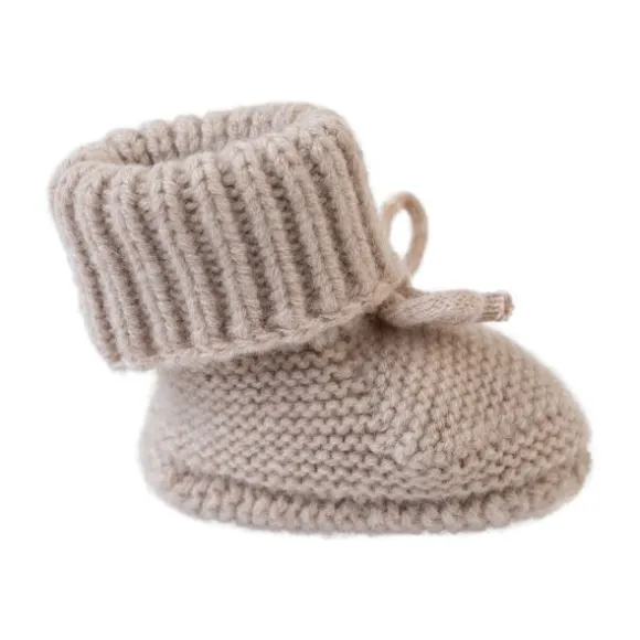 Lodger Slofjes Merino Wool Beige 6-12M