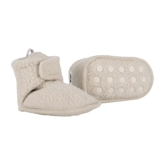 Lodger Slofjes Teddy Fleece Birch 0-3M