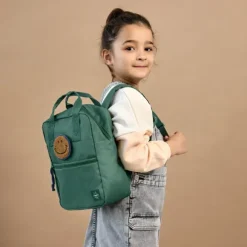 Lässig Little Gang Mini Backpack Square - Dark Green