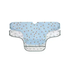 Lässig Slab Lange Mouw Happy Rascals Smile Sky Blue 2-Pack
