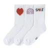 Lässig Tennis Socks GOTS Little Gang Smile 23-26 3pcs