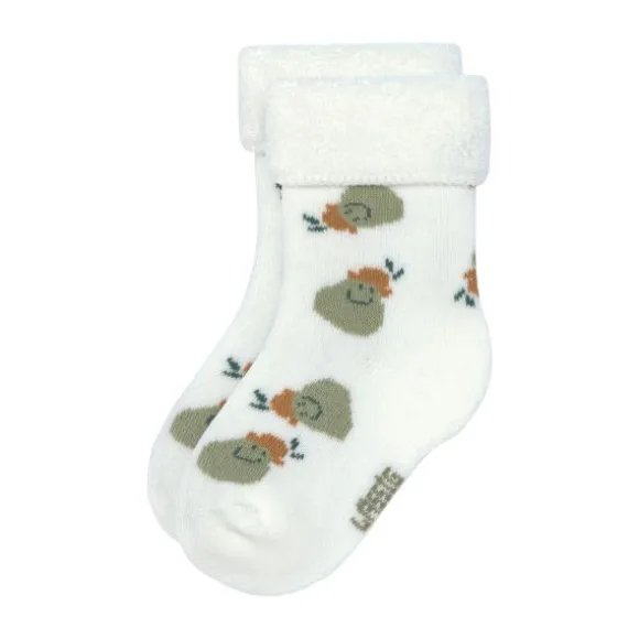 Lässig Terry Socks GOTS - 3-pack - Pear Light Khaki - Maat 15-18